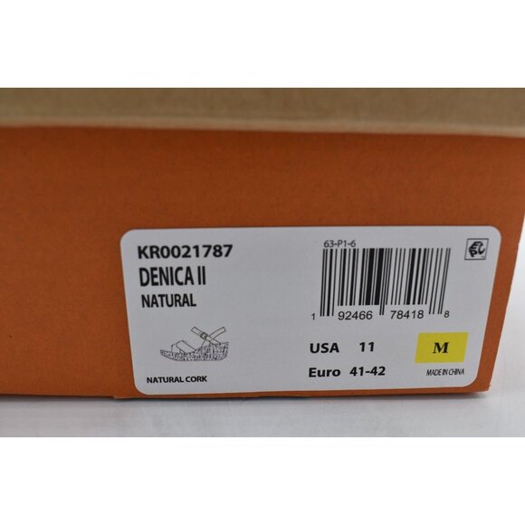 Korks Womens Size 11 Denica II Natural Cork Wedge Sandals Shoes - Picture 13 of 13